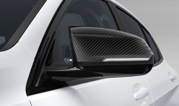 Carcasa retrovisor derecho M Performance en carbono OEM 51165A88F98 para BMW F70, F74, F78. Compatible con versiones M y no M con paquete M Sport Exterior. Original BMW.