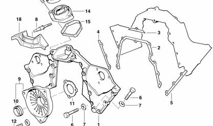Protection sheet OEM 11141433898 for BMW E38, E31. Original BMW.