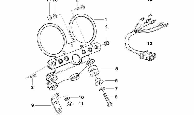 ONLLANADO SCREW 62211244826 FOR BMW E24, E28, E30, E31, E32, E34, E36, E38, E39, E46, Z1, Z3. Original BMW.