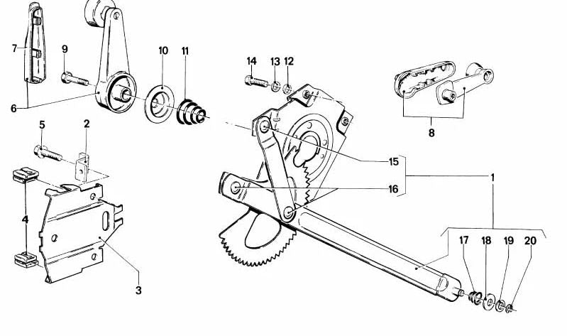 Parafuso cônico para BMW E21, E12, E28, E24, E23 (OEM 51211800790). BMW original