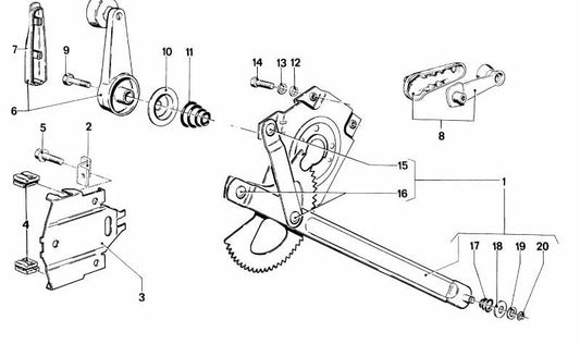 BMW E21 Rondella, E12 (OEM 51321836324). BMW originale