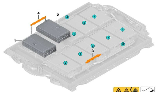 Module de cellule de batterie haute tension pour BMW I20 (OEM 61278847476). BMW d'origine