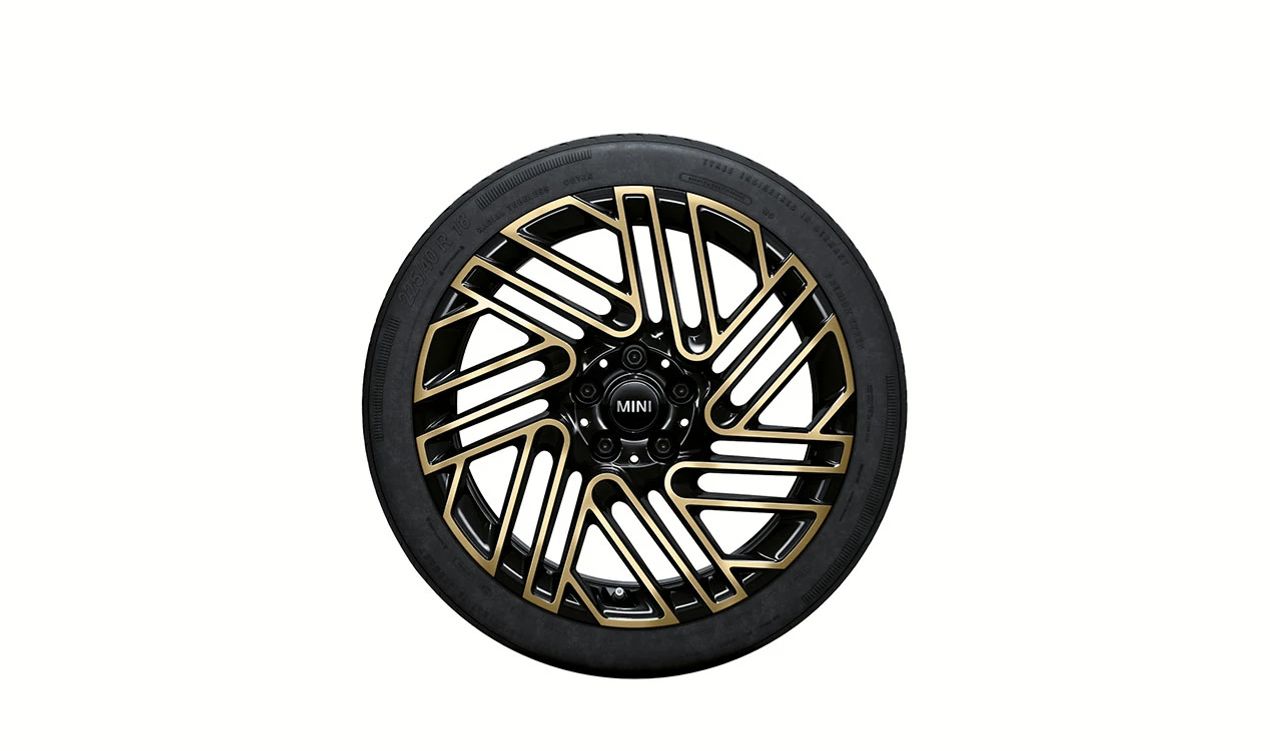 Alloy wheel 18" 8J ET54 Untold Spoke 665 two-tone black/polished OEM 36111544061 for MINI Clubman F54 LCI (2018-2024). Original MINI.