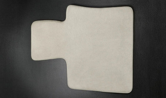 Conjunto de tapetes dianteiros e traseiros bege Veneto OEM 51477337673 para BMW Série 7 F01 LCI 730d, 740i, 750i… e mais (2012-2015). BMW genuíno.