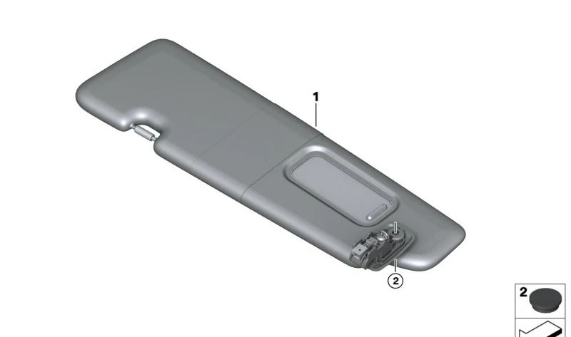 Vieade Parasol Alcantara per BMW 8 F92 Series, F93, G15, G16 (OEM 51167994784). BMW originale