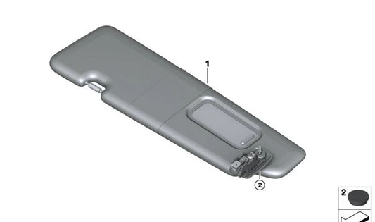 Vieade Parasol Alcantara per BMW 8 F92 Series, F93, G15, G16 (OEM 51167994784). BMW originale