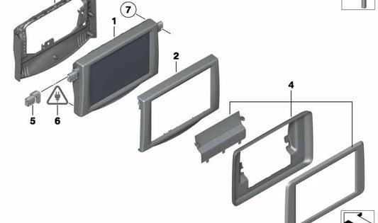 Front pour la série BMW 7 F01, F02, F04 (OEM 65509203885). BMW d'origine.