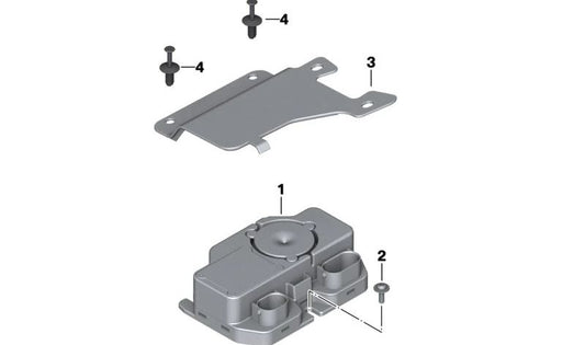 Cubierta sistema DWA OEM 65758414604 para motos BMW R 1200 RT (K52), R 1250 RT (K52). Original BMW Motorrad.