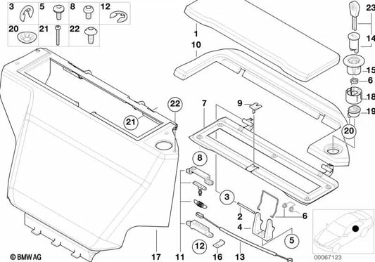 Arruela de segurança para BMW E52 (OEM 07119903369). BMW original