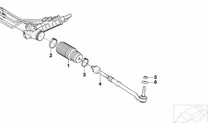 Abrazadera de columna de dirección OEM 32111137132 para BMW E21, E30, E36, E46, E34, E39, Z3, E52. Original BMW