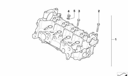 Parafuso hexagonal com arruela OEM 11127791805 para mini R50 One D (RB11, RB12). Mini original.