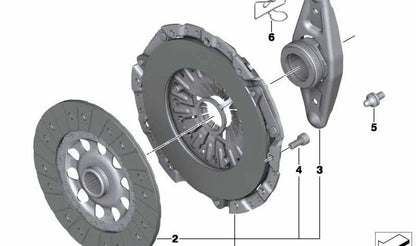 Kit embrague completo OEM 21207625149 para BMW E90, E91, E92, E61, F10, F11, E84, E83, E89. Compatible con versiones 330i xDrive. Original BMW.