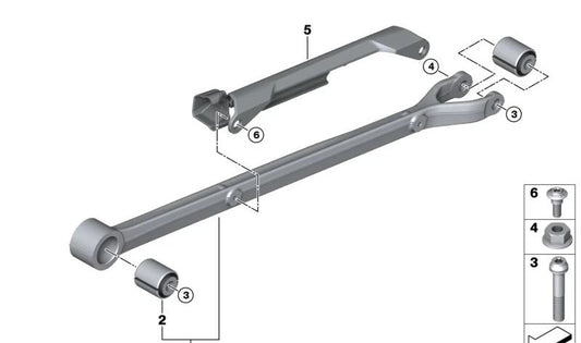 Dado esagonale OEM 77149908443 per moto BMW R 1300 GS, R nineT, F 800 GS, C 400 GT, C 400 X... e altro ancora. BMW Motorrad originale.