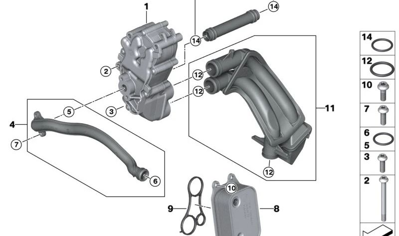 Anel de vedação toroidal OEM 13537671545 para motocicletas BMW R 1300 GS, K 1200 S, K 1600 GT... e muito mais. Originais BMW Motorrad.