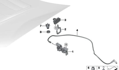 Protección contra el giro OEM 51237002012 para MINI R56, Clubman R55, Cabrio R57, Countryman R60... y más. Original MINI.