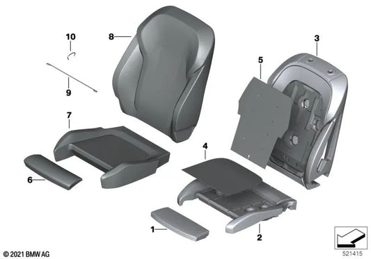 Klimativer Lederkomfort für BMW G01, G08, G02 (OEM 52107472508). Original BMW
