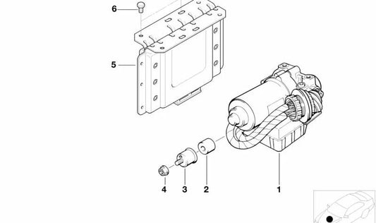 Module ABS OEM 34521163090 pour BMW E36, Z3. BMW d'origine.