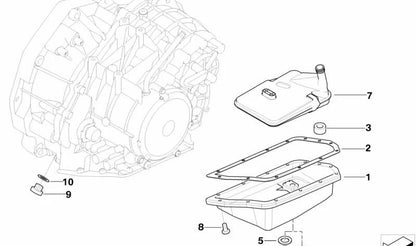 Cárter de aceite OEM 24117564341 para MINI R50, R52, R53, MINI One, Cooper y Cooper S 2000-2006. Recambio original MINI.