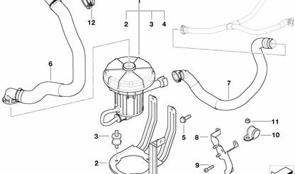 Pressure pipe OEM 11727556959 for BMW E65, E66. Original BMW.