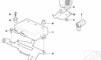 Sensor de ultrasonidos PDC verde British Racing OEM 66206917552 para MINI R50, R52 Cabrio, R53 Cooper, One, Cooper S… y más. Original MINI.