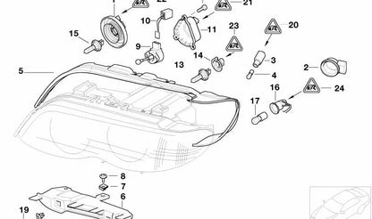 Copertura protettiva OEM Crossing 63128386695 per BMW E53. BMW originale.