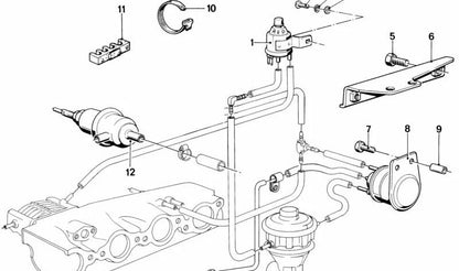 Limitador de pressão negativo para BMW E12, E24, E23 (OEM 11741260976). BMW original