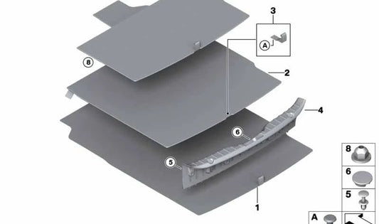 Proteção de para-choque para BMW Série 5 F10 (OEM 51477227535). BMW original