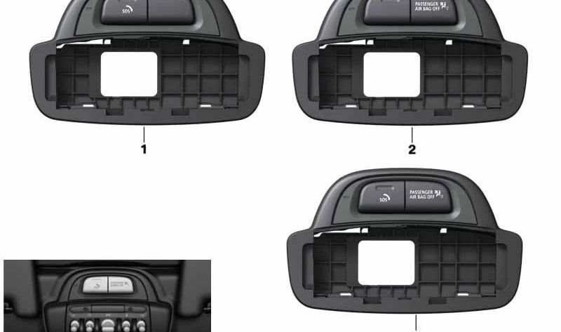 Centro de funciones del techo OEM 61319362701 para MINI Cabrio F57, F57 LCI. Original MINI.