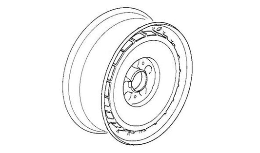 Llanta de aleación Classic-Styling 3 OEM 36111180324 para BMW E34, E32. Original BMW.
