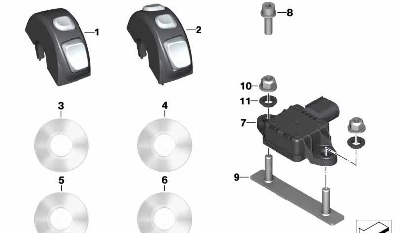 Soporte sensor de velocidad OEM 61358556788 para motos BMW R1200GS, R1250GS, F750GS, F850GS... y más. Original BMW Motorrad.