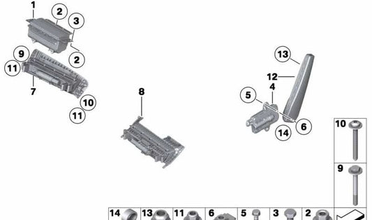 Vis de tête ronde 07147117914 pour BMW Z4 E85, E86. BMW d'origine.