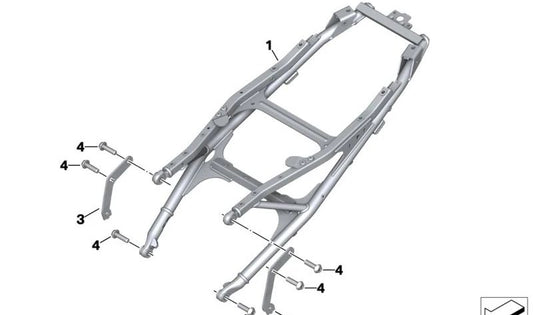 OEM 46519467917 deixou o suporte para BMW F 900 R, F 900 XR ... e muito mais. BMW Motorrad original.