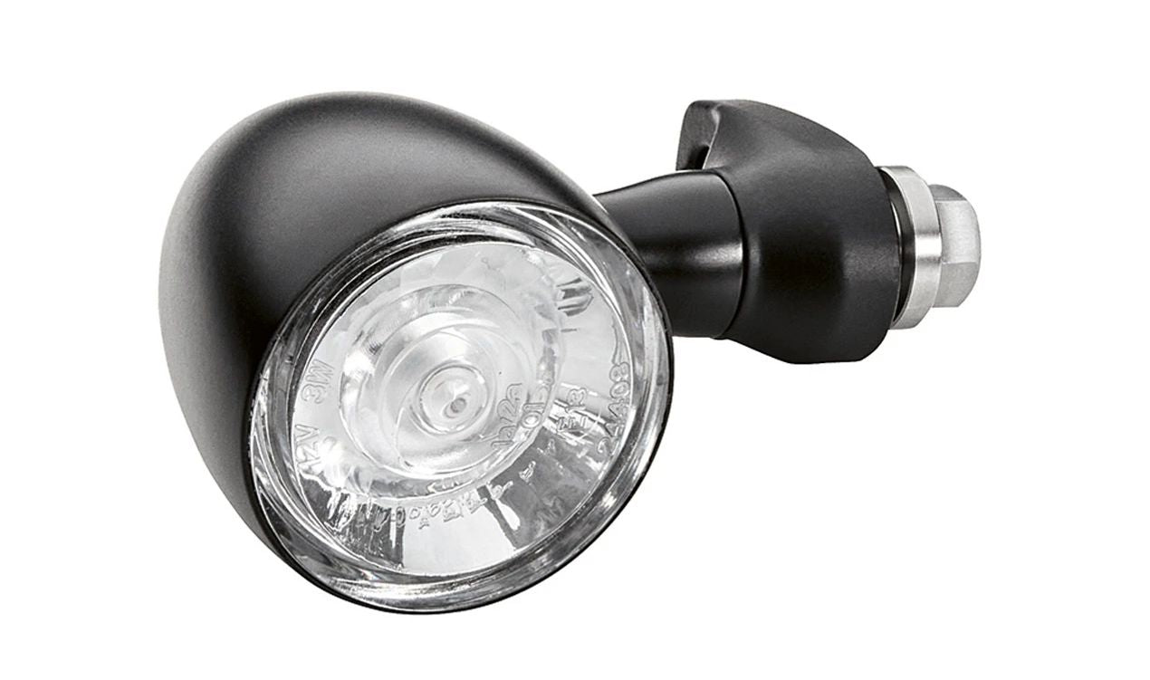 Juego de intermitentes LED delanteros negros OEM 77515A1A286 para motos BMW R 18 B, R 18 Transcontinental. Original BMW Motorrad.