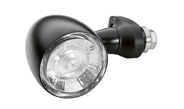 Juego de intermitentes LED delanteros negros OEM 77515A1A286 para motos BMW R 18 B, R 18 Transcontinental. Original BMW Motorrad.