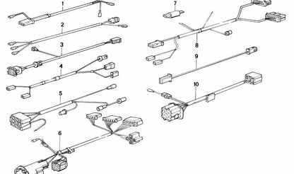 Cableado retraso luz interior OEM 61121380379 para BMW E30. Original BMW.
