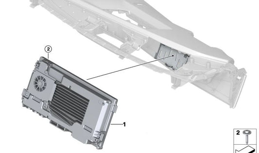 Unidad de control cuadro de instrumentos OEM 62105A535A4 para BMW Serie 2 U06. Original BMW.