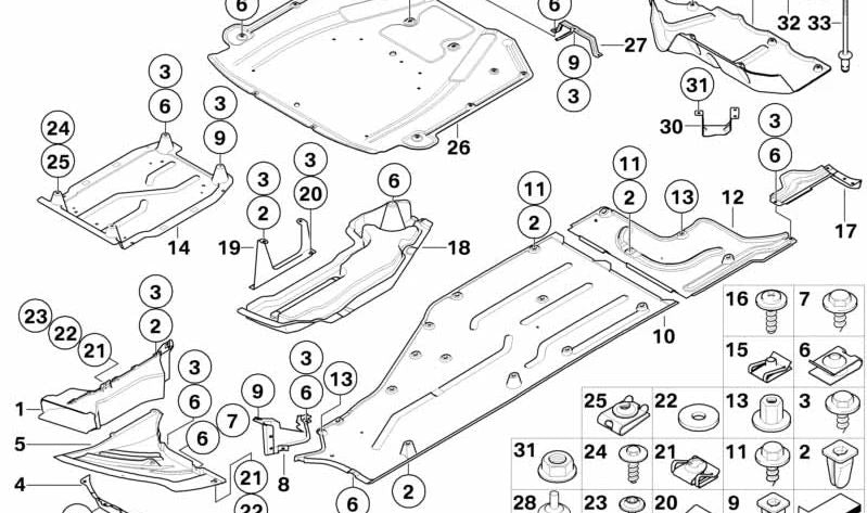 LIPRO DI RESTA -RETENSIONE PER SERIE BMW 7 E65, E66 (OEM 51717027446). BMW originale