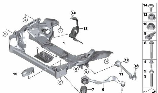 Tapa protectora de tirante delantero derecho OEM 31146785158 para BMW Z4 E89 sDrive18i, sDrive20i, sDrive23i. Modelos compatibles: E89. Original BMW.