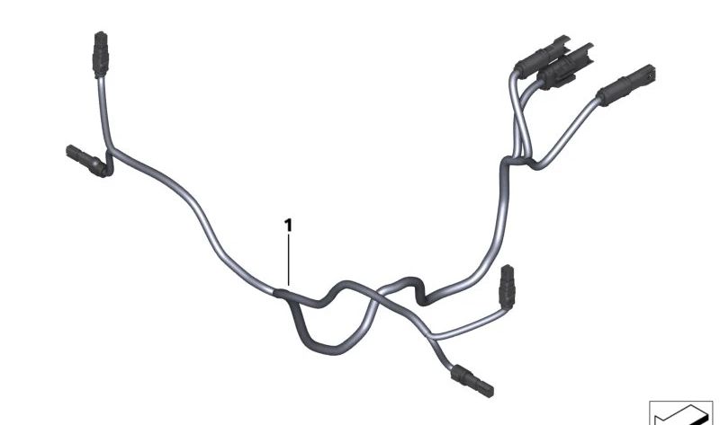 Cableado eléctrico OEM 61111665148 para BMW Motorrad R 18 Classic (RK34, 0L21A) 2020-2024. Arnés original para luces adicionales. Repuesto original BMW Motorrad.