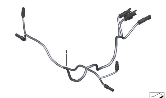 Cableado eléctrico OEM 61111665148 para BMW Motorrad R 18 Classic (RK34, 0L21A) 2020-2024. Arnés original para luces adicionales. Repuesto original BMW Motorrad.