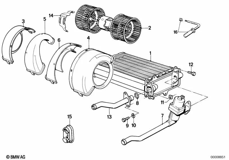 Goma de pasacables para BMW Serie 3 E30 (OEM 64111370809). Original BMW
