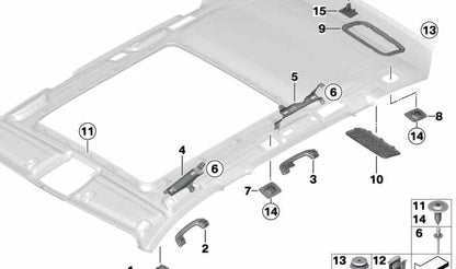 Couverture Prendre le séparateur arrière droit pour BMW F31, F31N (OEM 51447846220). BMW d'origine.
