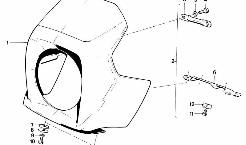 Barra estabilizadora OEM 46631240828 para BMW K1, K100, K100LT, K100RT, K100RS, K1100LT, K1100RS. Original BMW Motorrad.