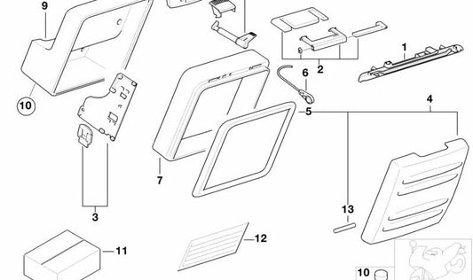 Junta de tapa de maleta OEM 71607659600 para BMW R1200GS, R1250GS, F700GS, F800GS... y más. Original BMW Motorrad.