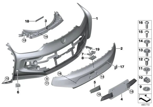 Dampfungsstresifen für BMW Serie 2 F45, F45N, I I12, I12N, I15 (OEM 51717437745). Original BMW.