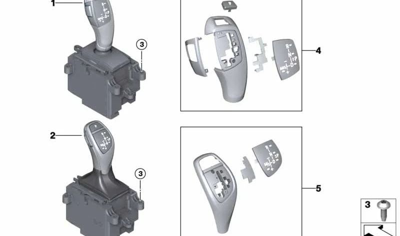 OEM change lever 61316832383 for BMW F15, F16. Original BMW.