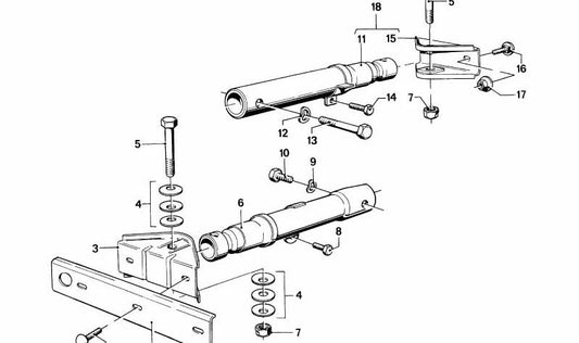 BMW E21 Absrogueur avant (OEM 51111830645). BMW d'origine