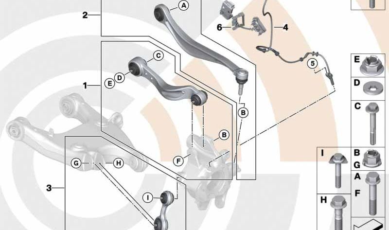 Soporte derecho RDS/BVA/EMF OEM 34516789836 para BMW F07, F11. Original BMW.