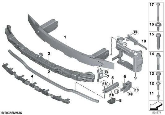 Adaptateur droit pour la série BMW 2 G42, série 3 G20, G21, G28, série 4 G22, G23 (OEM 51117422234). BMW d'origine