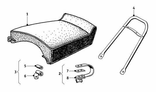 Reinforcement bar Sportbügel OEM 46615096260 for BMW R1200gs and R1250gs. Original BMW Motorrad.